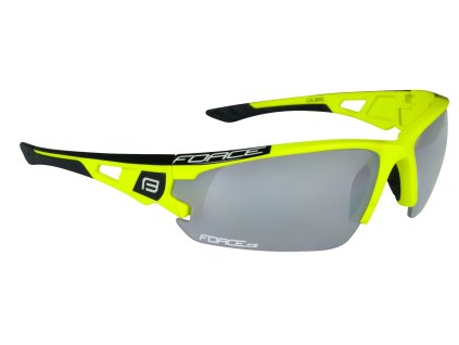 Cyklistické brýle FORCE CALIBRE fluo žluté, fotochromatická skla