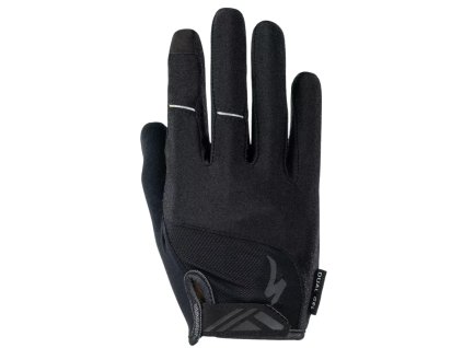 Pánské cyklistické rukavice Specialized Body Geometry Dual Gel Long Finger černé