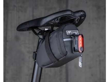 Cyklo brašna pod sedlo FORCE DOCK suchý zip, černá