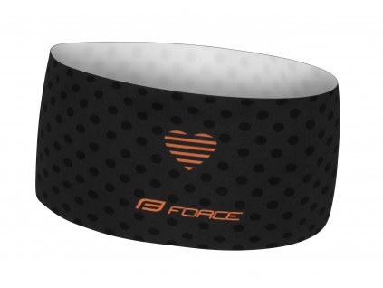 Čelenka FORCE POINTS sport nezúžená černá oranžová UNI