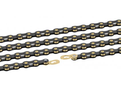 Řetěz na kolo Wippermann Connex 9SB 9 rychlostní černá zlatá