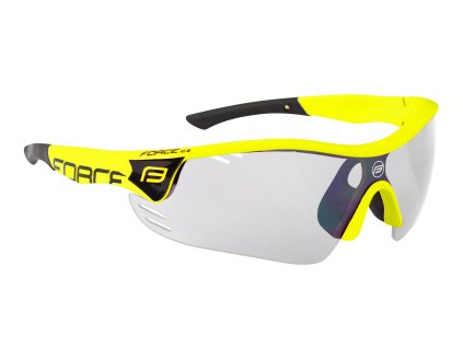 Cyklistické brýle FORCE RACE PRO fluo, fotochromatická skla