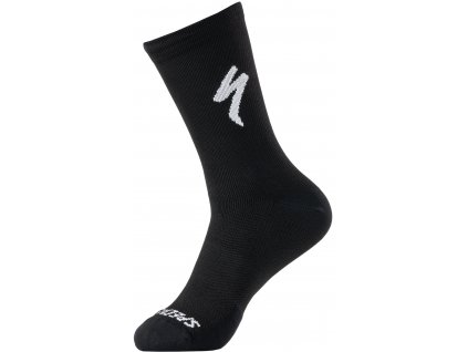 Cyklistické ponožky Specialized Soft Air Road Tall Sock Black/White