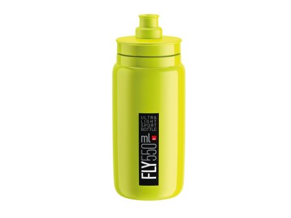 Cyklistická láhev Elite Fly žlutá fluo černá 550 ml