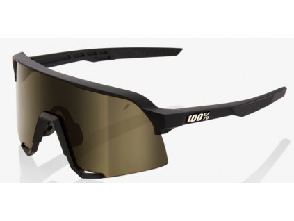 Cyklistické brýle 100% S3 Soft Tact Black Soft Gold Mirror Lens