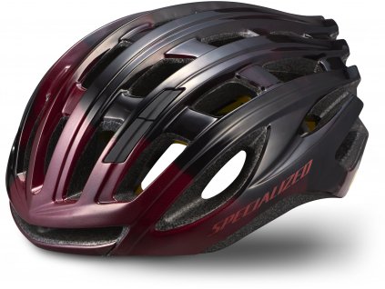 Cyklistická přilba Specialized PROPERO 3 Gloss Maroon-Gloss Black