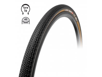 Plášť TUFO Gravel THUNDERO 700x40C, bezduš.črn/béž