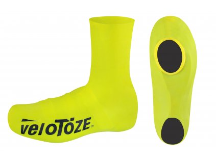 Návleky na silniční tretry VELOTOZE ROAD latex vysoké žluté