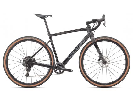 Gravel kolo Specialized Diverge Sport Carbon 2022 Gloss Smoke Black Transparent Chrome Wild