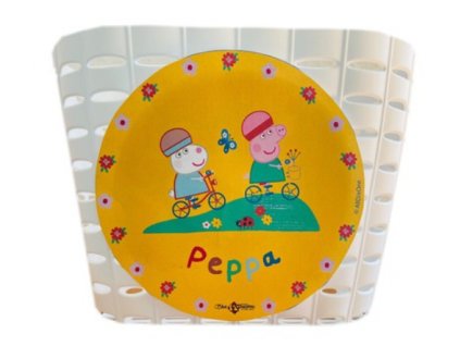 Dětský plastový košík na řídítka Bike Fashion Peppa Pig