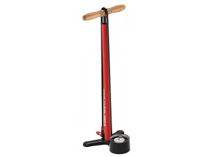 LEZYNE STEEL FLOOR DRIVE FIRE RED - 3,5" manometr