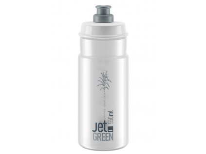 Cyklistická láhev Elite Jet Green čirá-šedá