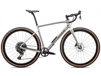 Gravel kolo Specialized Diverge Expert Carbon 2023 gloss dune white taupe