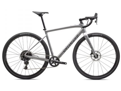 Gravel kolo Specialized Diverge Comp E5 2023 satin silver dust smoke