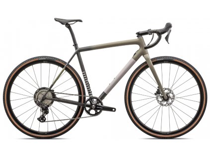 Gravel kolo Specialized Crux Comp 2024 satin taupe smoke midnight shadow 4