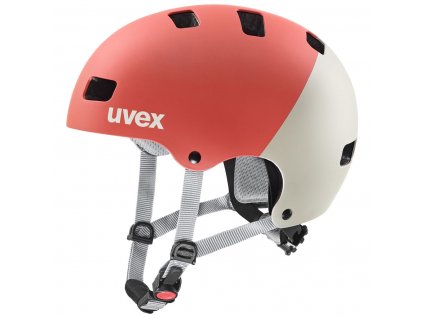 Cyklistická přilba UVEX KID 3 CC GRAPEFRUIT - SAND MAT (S4149721400)
