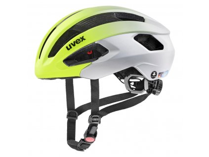 Cyklistická přilba UVEX RISE CC TOCSEN NEON YELLOW-SILVER M (S4100910100)