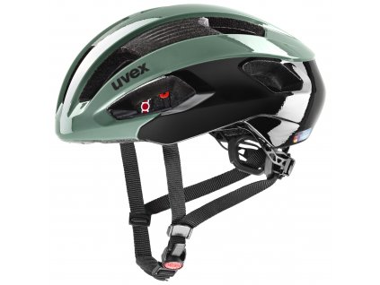 Cyklistická přilba UVEX RISE MOSS GREEN-BLACK (S4100550400)