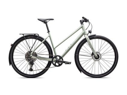 Specialized Sirrus X 3.0 Step-Through EQ (Barva Gloss Spruce / White Sage Reflective, Velikost M)