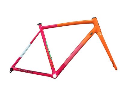 Specialized Crux DSW Frameset (Barva Gloss Amber Glow / Vivid Pink / Metallic Midnight Shadow / Speckle, Velikost 49)
