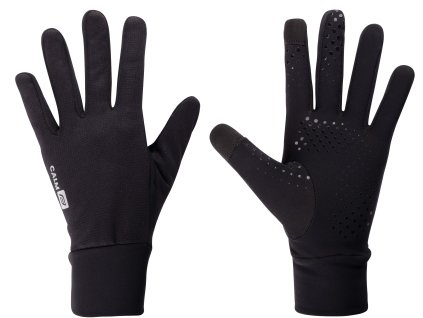 Podzimní jarní cyklistické rukavice FORCE CALM černé