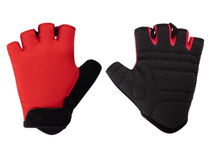 Letní cyklistické rukavice FORCE FUN červené