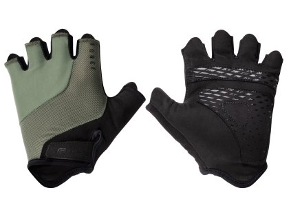 Cyklistické rukavice FORCE LAND army černé
