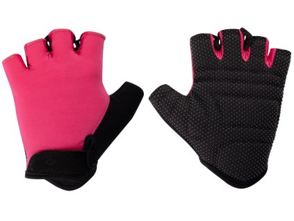 Cyklistické rukavice FORCE FUN KID dětské růžové