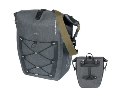 Brašna boční Basil Navigator Storm MIK Side černá (Varianta vel. L (46x36x21cm, 25-31l))