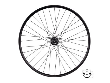 Zapletené kolo FORCE XC DISC 622x23 FHM475-6d 36d 29" (varianta  zadní)