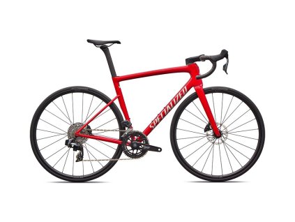 Silniční kolo Specialized Tarmac SL8 Comp - SRAM Rival AXS 2026 Gloss Red Tint Over Silver Dust (Barva GLOSS RED TINT OVER SILVER DUST / SILVER DUST, Velikost 44)