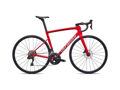 Kolo Specialized Tarmac SL8 Comp - Shimano 105 Di2 2026 Gloss Red Tint Over Silver Dust / Silver Dust (Barva GLOSS RED TINT OVER SILVER DUST / SILVER DUST, Velikost 44)