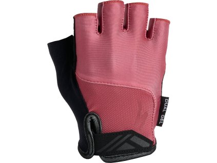 Cyklistické rukavice Specialized Dual Gel Short Finger Gloves Dusty Rose