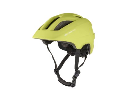 Přilba FORCE ZEBU s blikačkou, limeta XS-S (velikost XS-S)