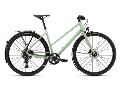 Specialized Sirrus X 2.0 Step-Through (Barva SATIN PISTACHIO / DOLOMITE METALLIC FROST REFLECTIVE, Velikost XS)