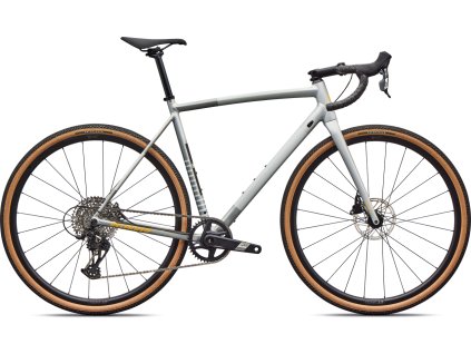 Gravel kolo Specialized Crux DSW Comp 2026 Shadow SilverCalifornia Sunshine