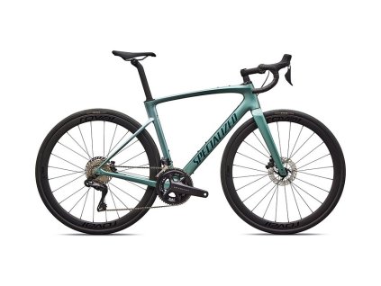 Specialized Roubaix SL8 Expert - Shimano Ultegra Di2 (Barva Gloss Fjord Metallic/White Pearl Fade/Emerald Metallic, Velikost 44)