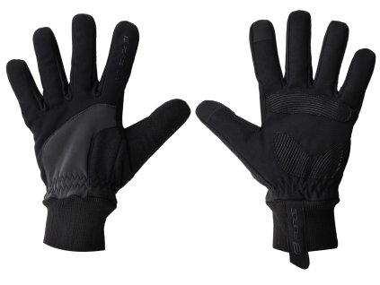 Zimní cyklistické rukavice FORCE X82 černé