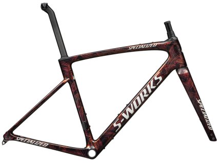 Rámová sada Specialized S Works Roubaix SL8 Frameset 2025 Gloss Carbon Red To Gold And Solidity Dry Brushed (3)
