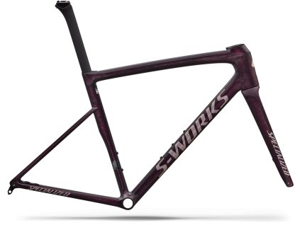 Rámová sada Specialized S Works Tarmac SL8 Frameset 2026 Gloss Carbon Bordeaux Metallic + Nebula Directional Brush