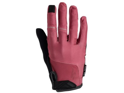 Cyklistické rukavice Specialized Men's Body Geometry Dual Gel Long Finger Dusty Rose