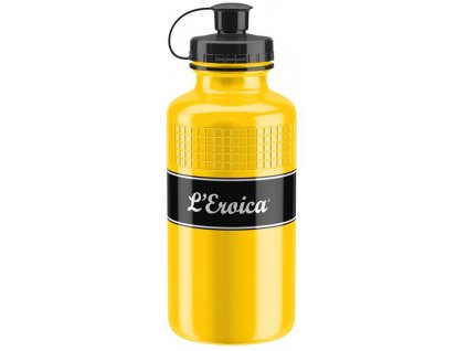 Cyklistická láhev Elite Eroica Vintage žlutá 500ml