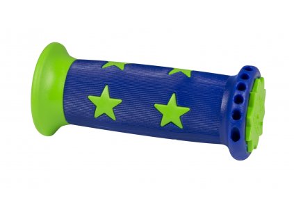 Dětská gumová madla na řídítka FORCE STAR modro zelená