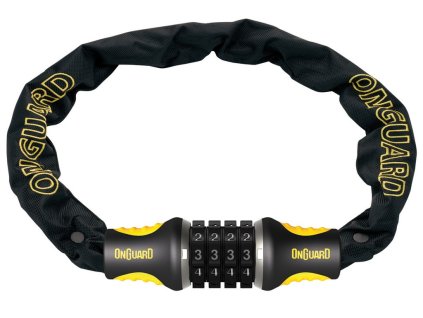 Řetězový kódový zámek na jízdní kolo Onguard Mastiff 8125C 120cm / 4mm