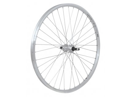 Zadní zapletené kolo Remerx Dragon 559x19 stříbrné, náboj FORCE
