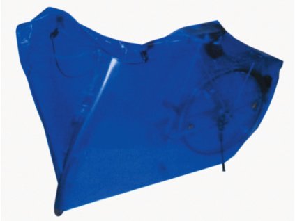 Skládací plachta na kolo 200 x 100 cm modrá s poutky a pásky