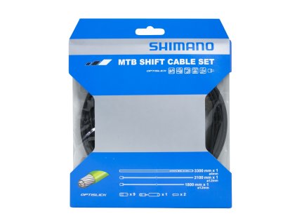 Bovdeny a lanka řadící set Shimano MTB OPTISLICK černý