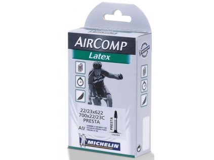 Duše Michelin Aircomp Latex A1 silniční 28 18 20 622 36 mm