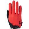 Pánské cyklistické rukavice Specialized Body Geometry Sport Gel Long Finger červené
