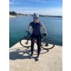Dámské cyklistické kalhoty FORCE SPRING LADY se šráky a vl, černé
